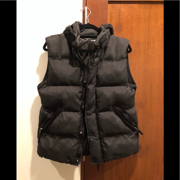 Projek Raw Mens Puffer Vest with optional hood - Picture 1 of 3